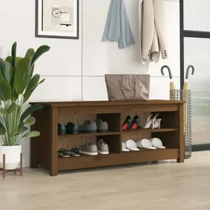 Suoliukas batams, medaus ruda, 110x38x45,5cm, pušies masyvas