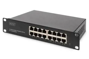 Digitus 16 prievadų Gigabit Ethernet komutatorius DN-80115 10/100/1000 Mbps (RJ-45), nevaldomas, mo…