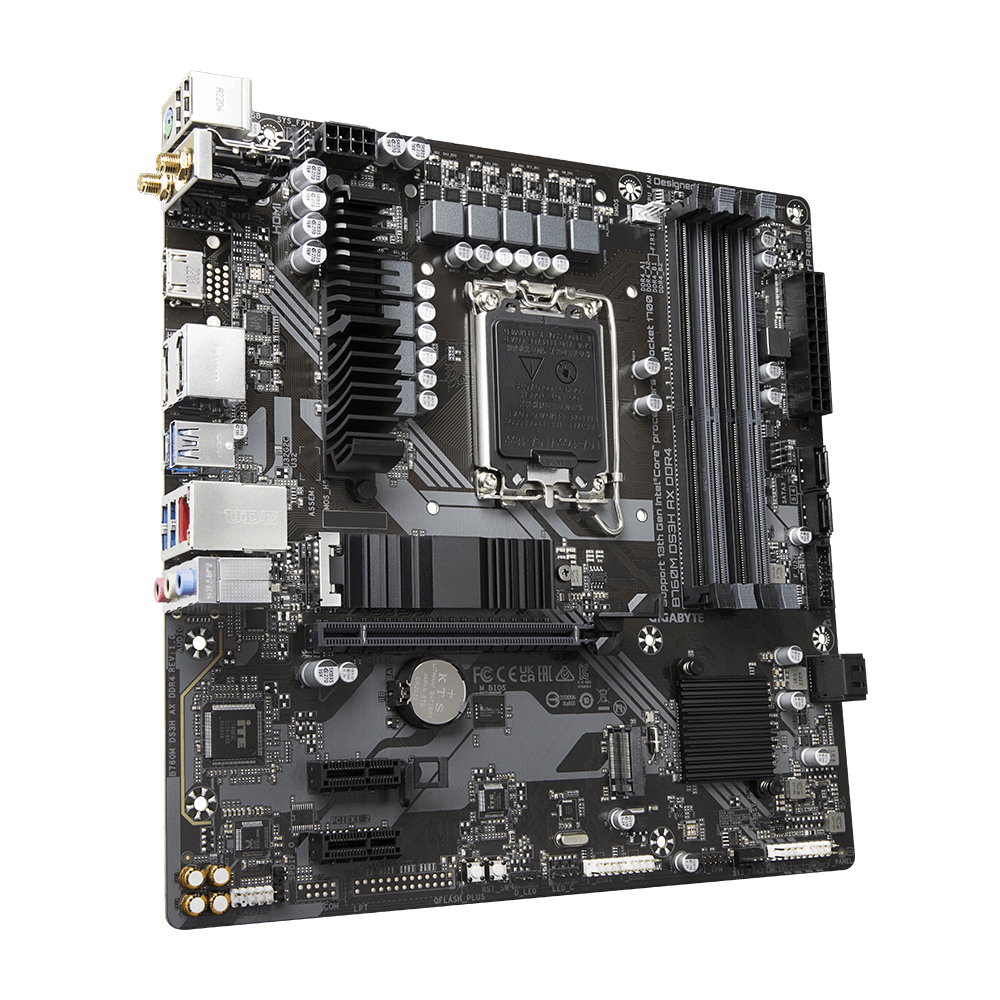 Gigabyte B760M DS3H AX DDR4, "Intel", LGA 1700, "Intel® Celeron®", "Intel® Core™ i3", "Intel® Core™ i5", "Intel® Core™ i7", "Intel® Core™ i9",..., LGA 1700, DDR4-SDRAM, 128 GB