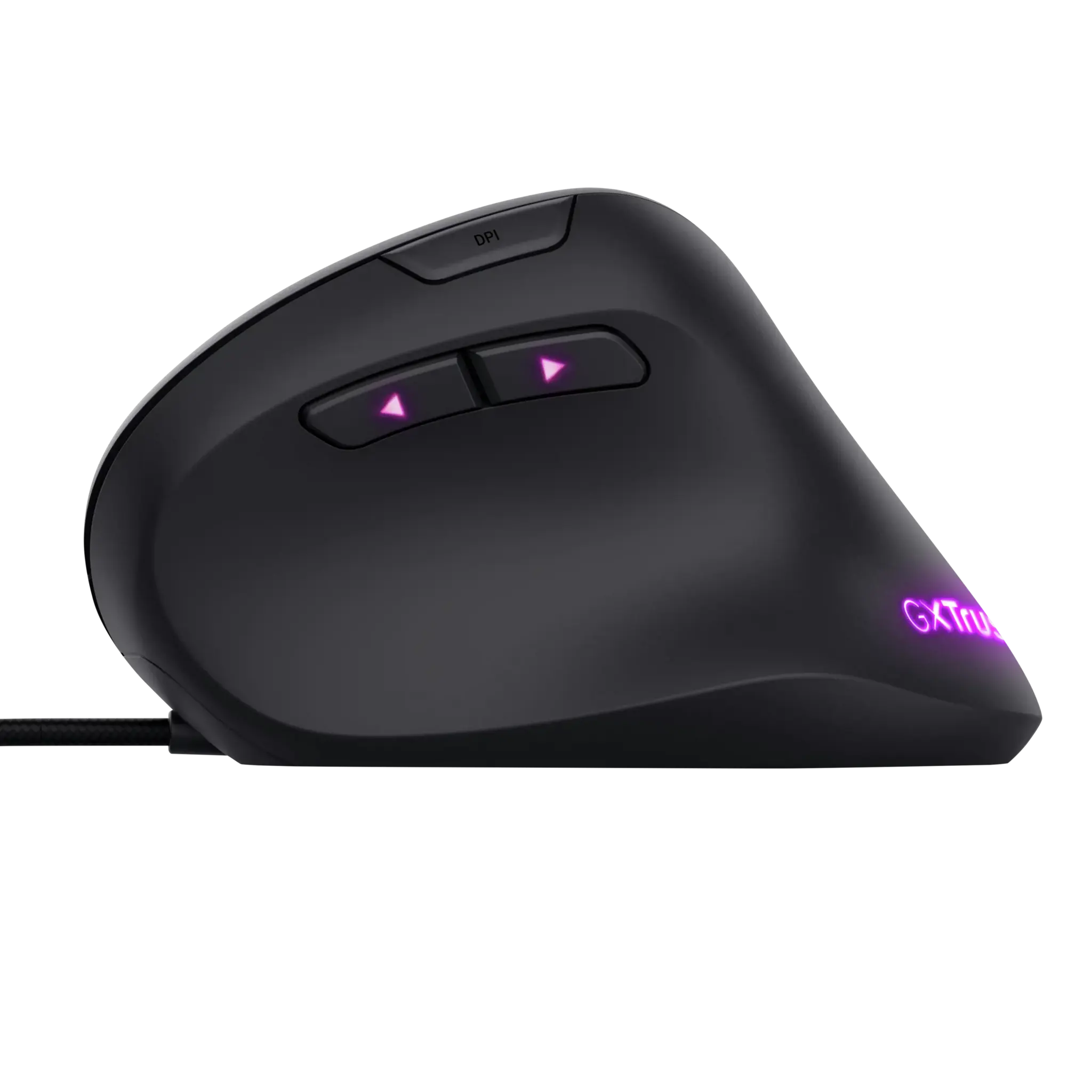 "Trust GXT 144 Rexx", dešinioji ranka, vertikalus dizainas, optinis, A tipo USB, 10000 DPI, juodas