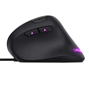 "Trust GXT 144 Rexx", dešinioji ranka, vertikalus dizainas, optinis, A tipo USB, 10000 DPI, juodas