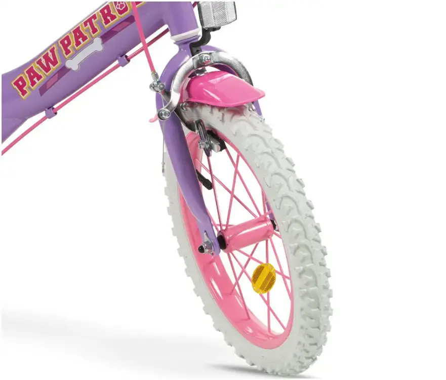 Vaikiškas dviratis 14 colių Psi Patrol Purple 1480 Girl TOIMSA