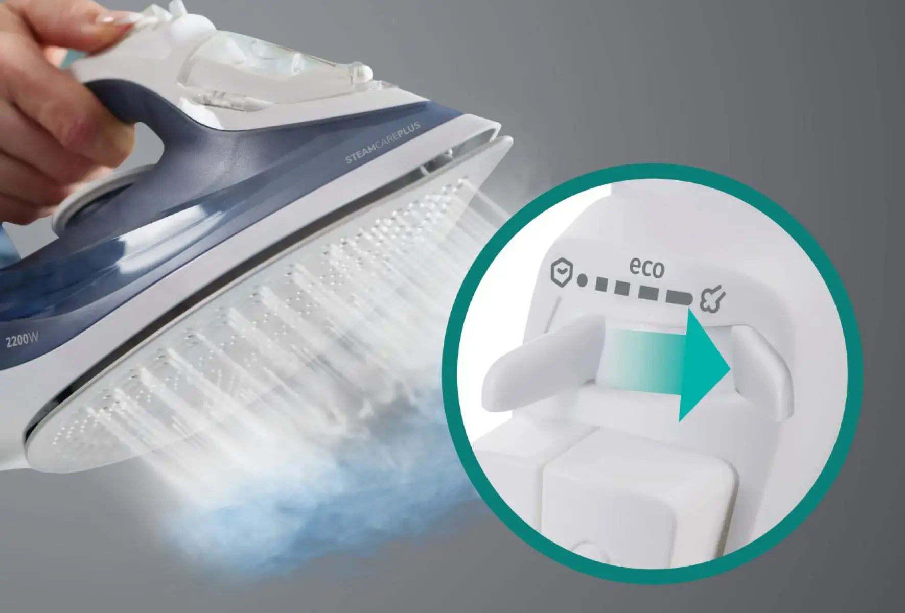 Gorenje SIK2200WB | Steam iron | 2200 W | Continuous steam 35 g/min | Water tank capacity 450 ml | Blue | Steam boost performance 160 g/min