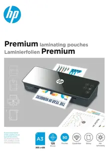 HP laminavimo plėvelė PREMIUM A3 125 mic, 50 vnt.