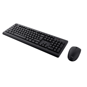 Trust Primo, Wireless, RF Wireless, Membrane, QWERTY, Black, Mouse included