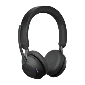 "Jabra Evolve2 65 USB-A Black MS Stereo, belaidis, biure / skambučių centre, 20 - 20000 Hz, 176,4 g, ausinės, juodos spalvos