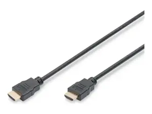 ASSMANN HDMI kabelis su eternetu 2 m 2xHDMI Typ A plugg 19Pol urmu Full HD 3D