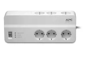 APC PM6-GR, 1836 J, 6 kintamosios srovės lizdai, F tipo, 230 V, 50 Hz, 2300 W