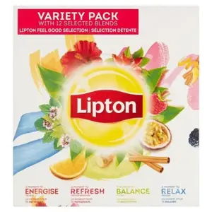 "Lipton" įvairių rūšių arbatos pakuotė 12 skonių
