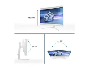 Philips | 27M2C5501/00 | 27 " | VA | Quad HD | 16:9 | 1 ms | 2560 x 1440 pixels | 300 cd/m² | HDMI ports quantity 2 | White