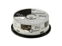 INTENSO 1801124 CD-R Intenso cake box 25 700MB 52x Spausdinamos - Fullface