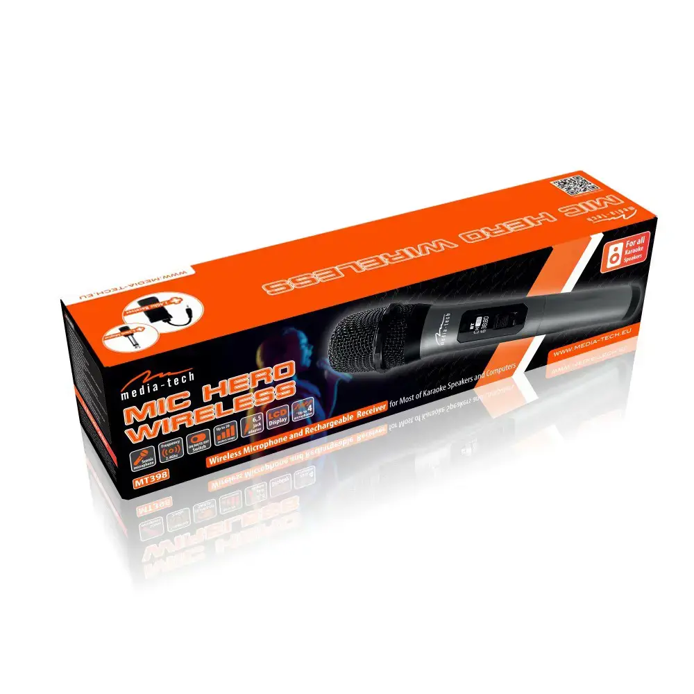 Wireless microphone for speakers Karaoke MIC HERO WIRELESS MT398.