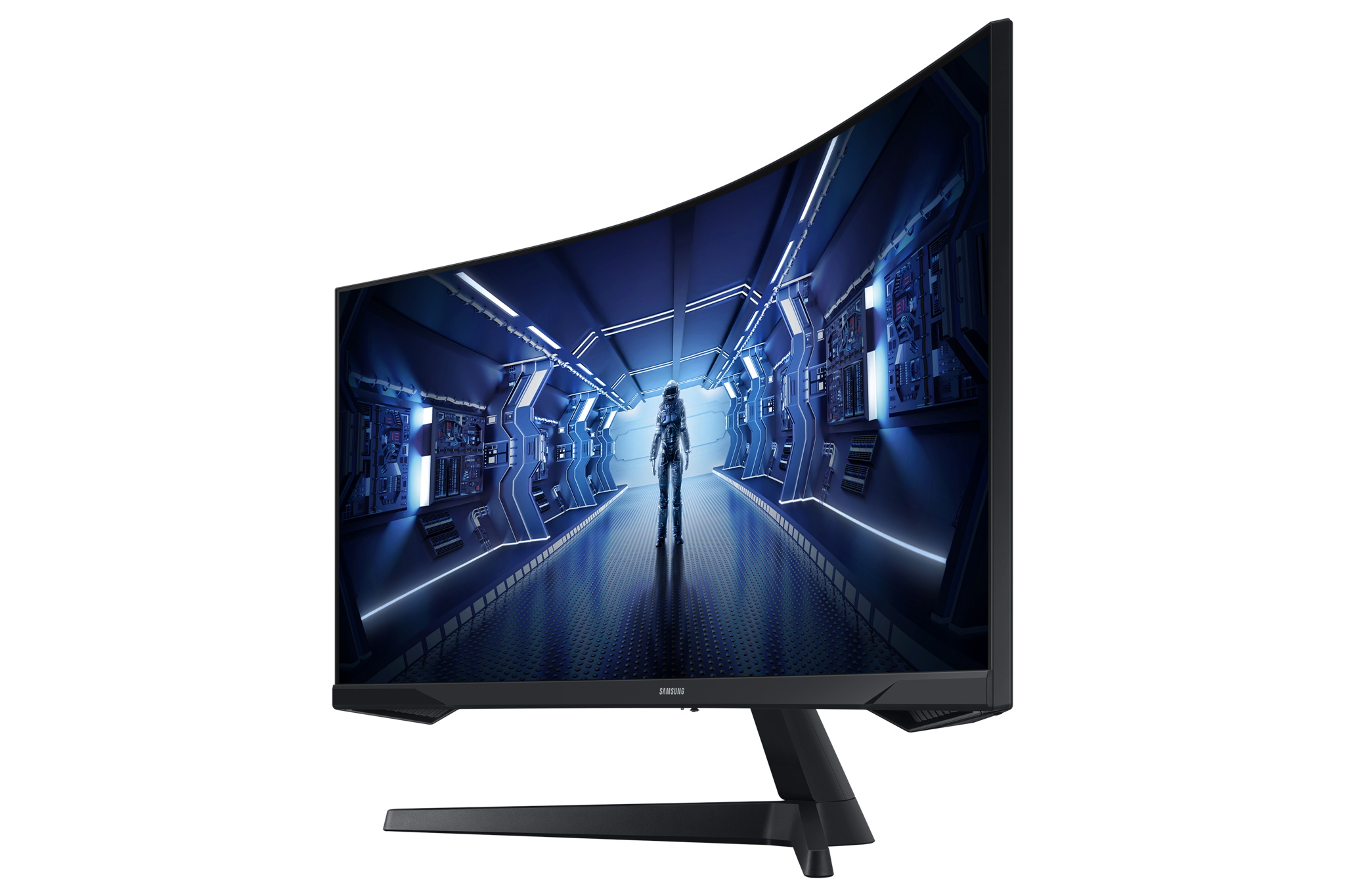 "Samsung Odyssey C34G55TWWP", 86,4 cm (34"), 3440 x 1440 taškų, "UltraWide Dual Quad HD", LED, 1 ms, juoda