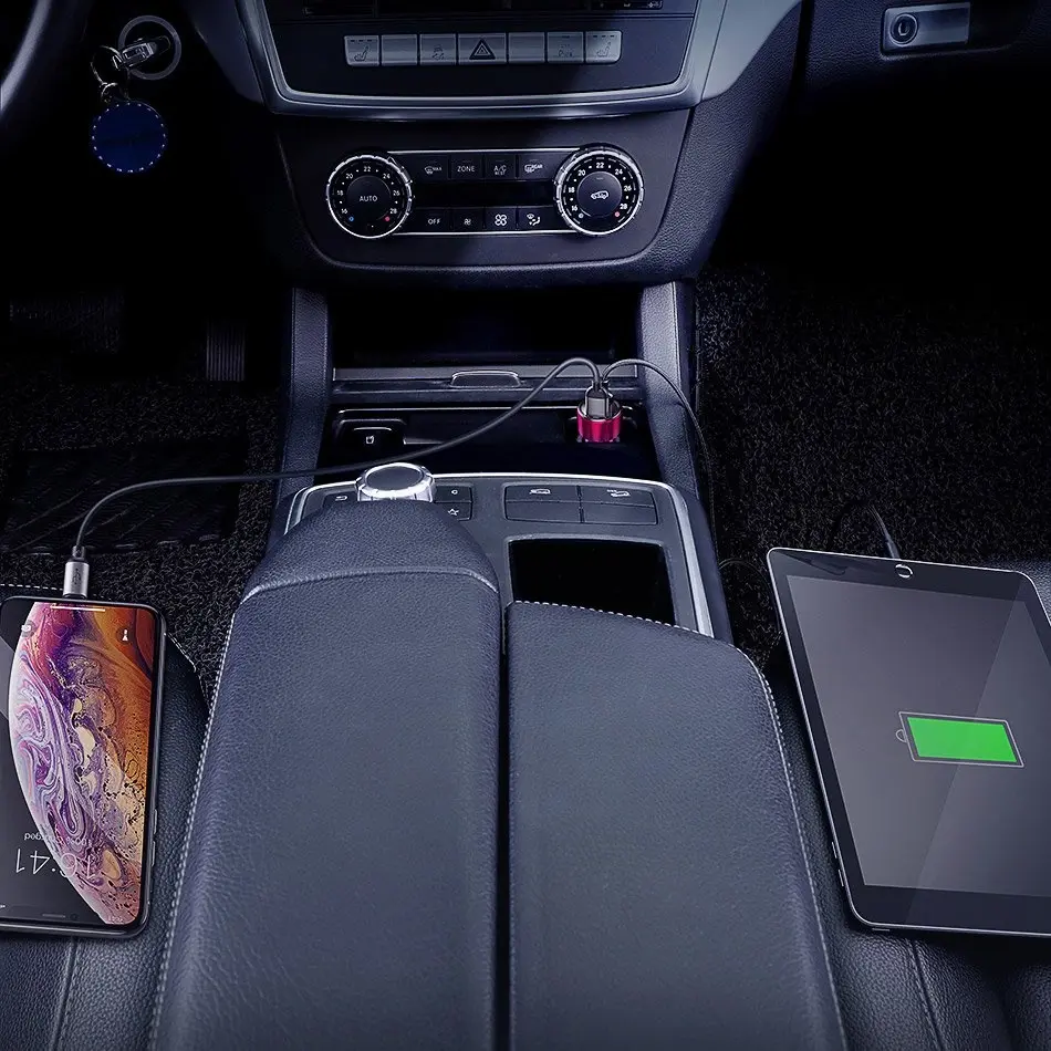 Baseus Magic Series Įkroviklis su skaitmeniniu ekranu 2x USB QC3.0 45W 6A juoda (CCMLC20A-01)