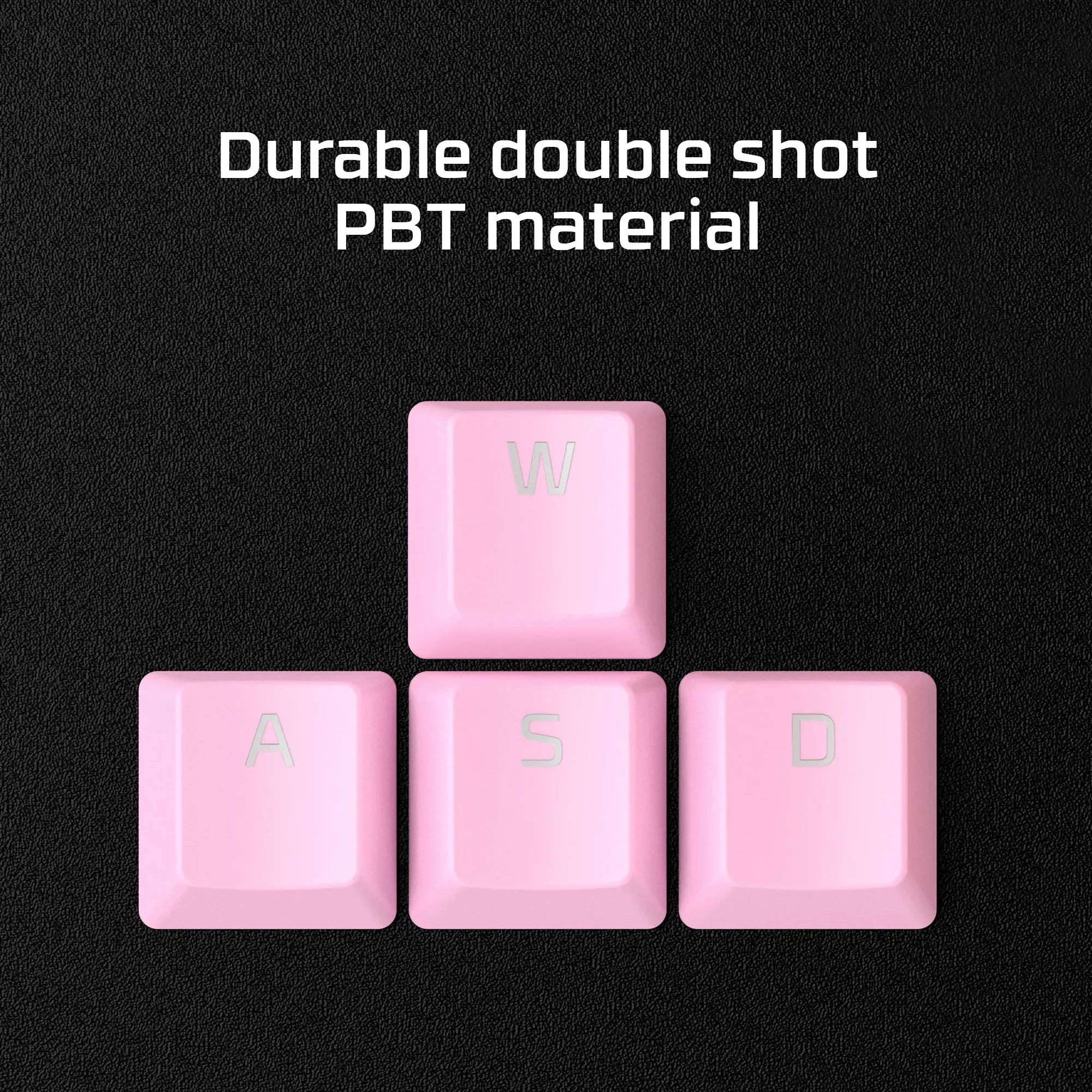 "HyperX" pilnas klavišų rinkinys, klaviatūros dangtelis, baltas