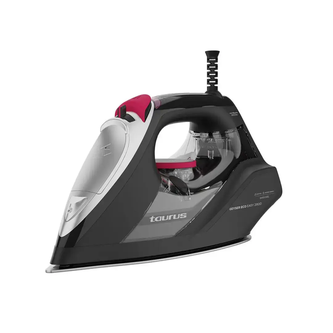 Taurus Geyser Eco Easy 2800 sausas ir garų lygintuvas Keraminė pado plokštė 2800 W Juoda