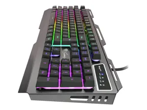 NATEC NKG-1234 Klaviatūra GENESIS RHOD 420 Gaming RGB apšvietimas, USB, JAV išdėstymas