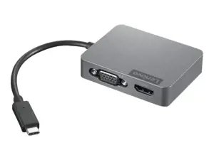 Lenovo 4X91A30366, USB 2.0 Type-C, HDMI, RJ-45, USB Type-C, VGA, pilka, 4K Ultra HD, CE, CB, FCC, EAC, VCCI, KCC, RCM, BSMI, 5 V