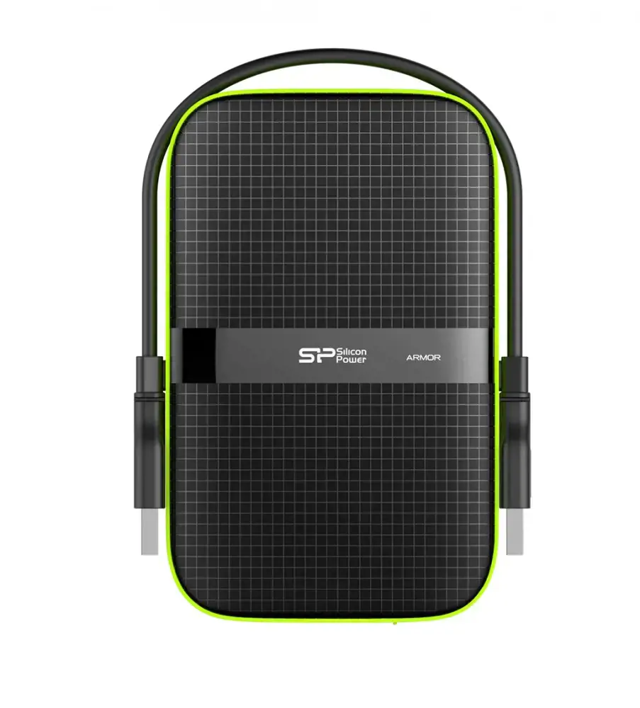SILICONPOW SP020TBPHDA60S3K Išorinis kietasis diskas Silicon Power Armor A60 2.5 2TB USB 3.0, IPX4, juodas