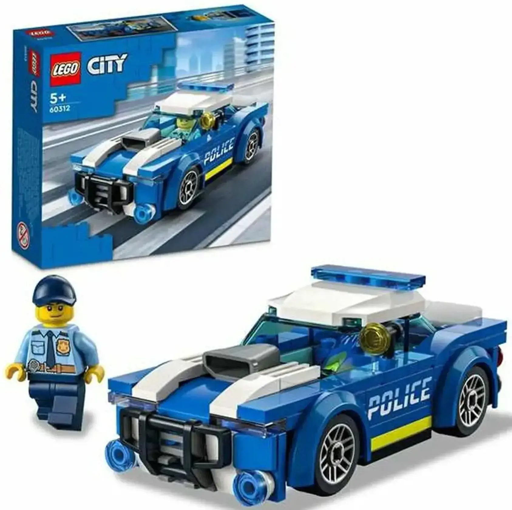 Lego konstruktorius CITY - Policijos automobilis 60312, 94 vnt.