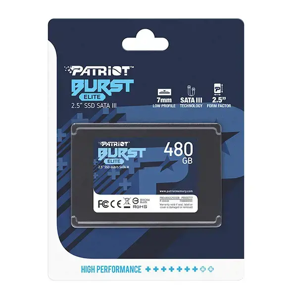 SSD diskas PATRIOT MEMORY Burst Elite 480 GB, 2.5", Serial ATA III