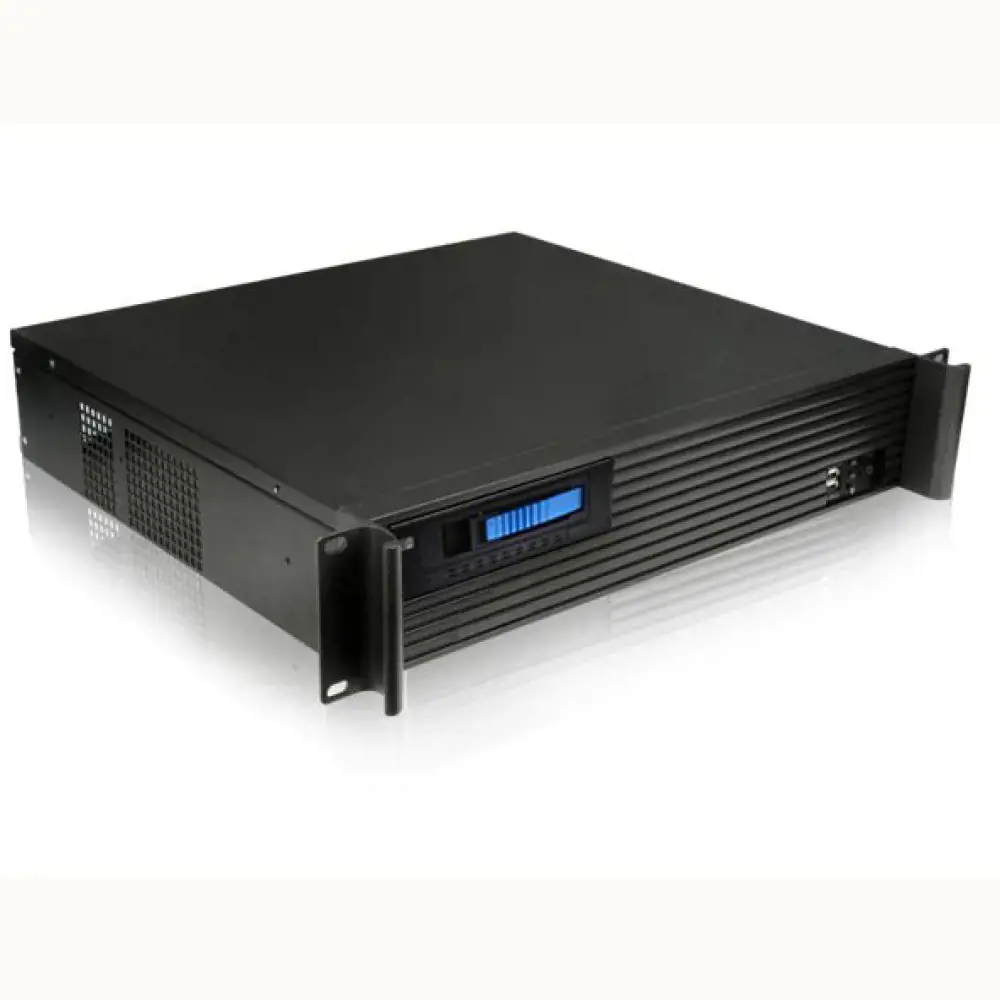 "Techly I-CASE IPC-240L", stovas, serverio, juodas, "micro ATX", "Mini-ITX", metalinis, 2U