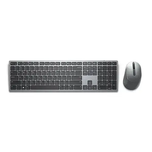 Dell | "Premier Multi-Device" klaviatūra ir pelė | KM7321W | Klaviatūros ir pelės rinkinys | Belaidis | Baterijos pridedamos | LT/LT | Titano pilka | Belaidis ryšys