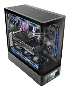 Mars Gaming MCLCDPRO computer case Midi Tower Black