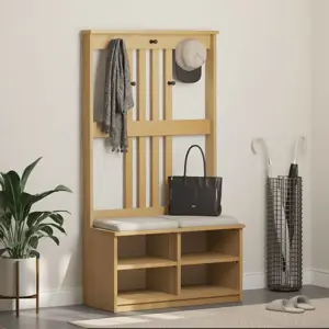 salės medis "SANDNES" 87x40x159,5 pušies masyvo
