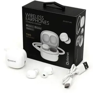 Platinet belaidės ausinės PM1001W TWS, baltos (45924)