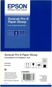 Epson SureLab Pro-S Paper Glossy BP 5x65 2 ritinėliai, blizgus, 252 g/m², baltas, 252 µm, SureLab S…