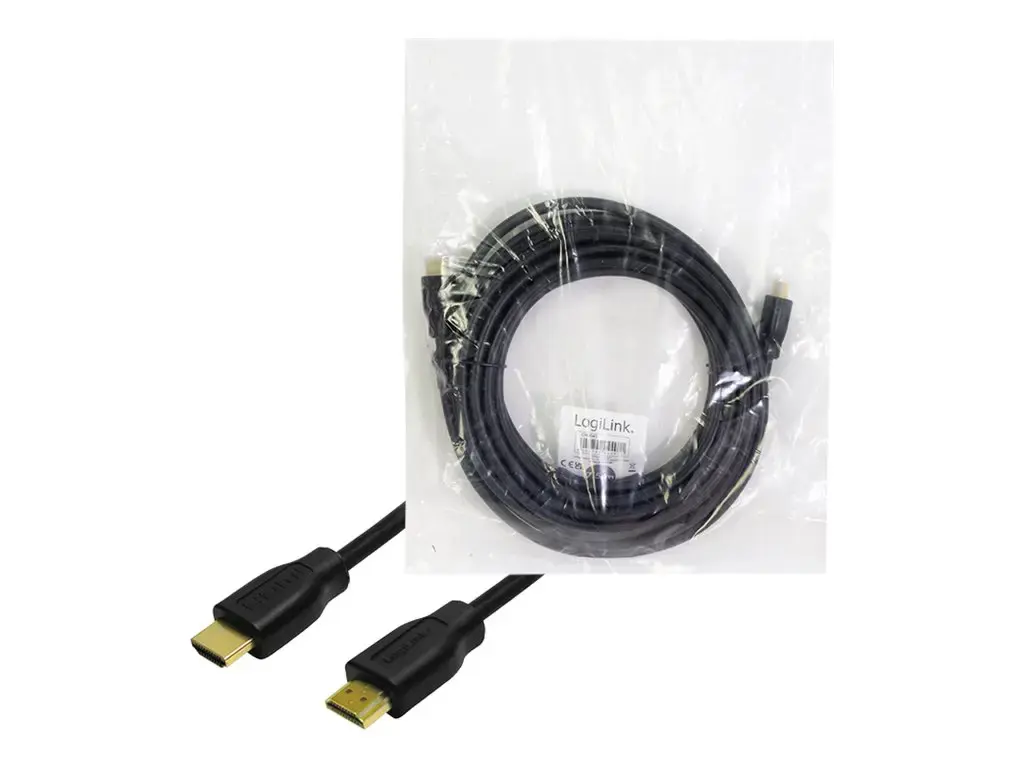 LOGILINK CH0053 LOGILINK - HDMI kabelis - HDMI 1.4, auksinė versija, ilgis 10 m