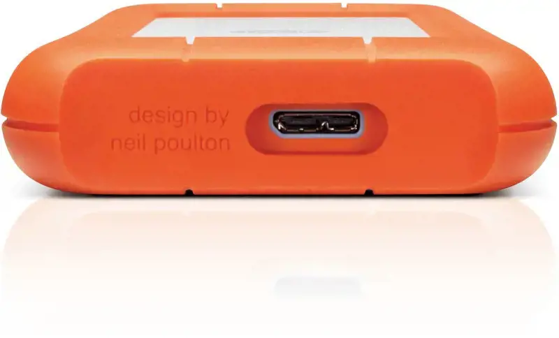 LACIE RUGGED MINI diskas 4TB Atsparus smūgiams, lietui ir spaudimui USB3.0 2,5 colio oranžinis