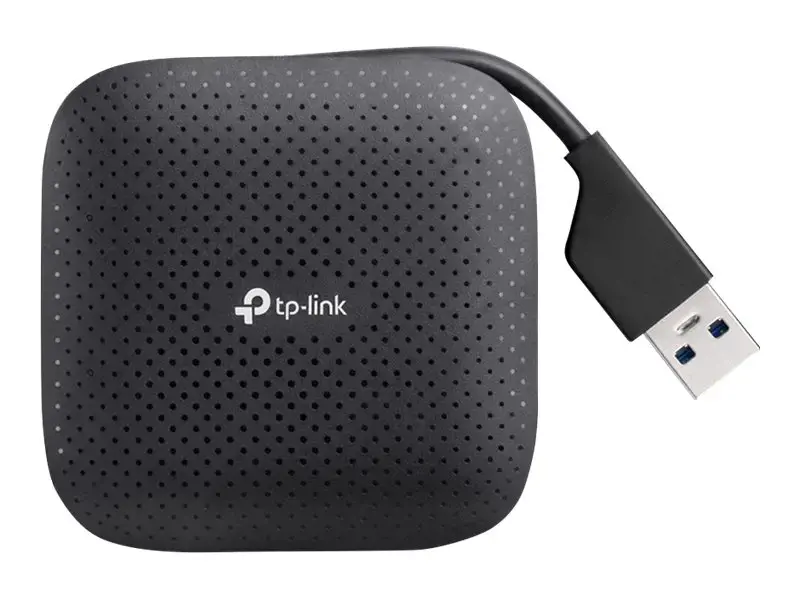 TP-Link UH400, USB 3.2 Gen 1 (3.1 Gen 1) Type-A, USB 3.2 Gen 1 (3.1 Gen 1) Type-A, 5000 Mbit/s, juoda, 71 mm, 71 mm, 71 mm
