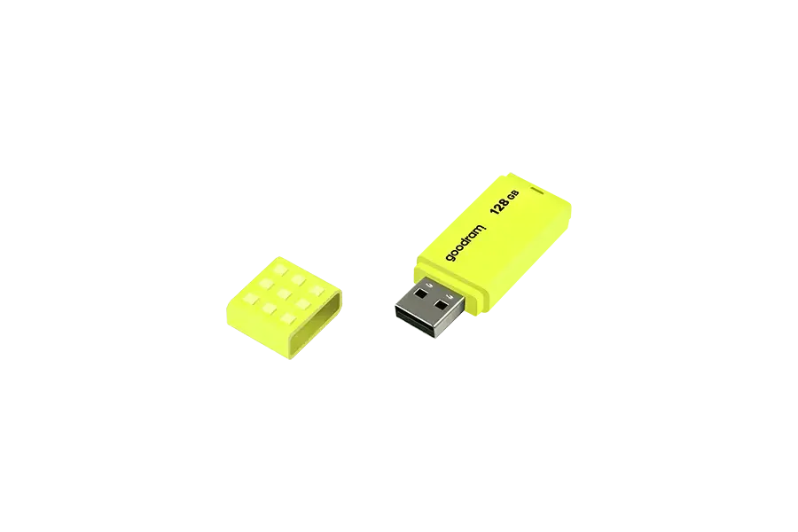 GOODRAM UME2-1280Y0R11 GOODRAM atmintinė USB UME2 128GB USB 2.0 geltonos spalvos