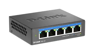 D-Link 5 prievadų 2.5G daugiagigabitinis stalinis komutatorius, nevaldomas, L2, 2.5G Ethernet (100/…