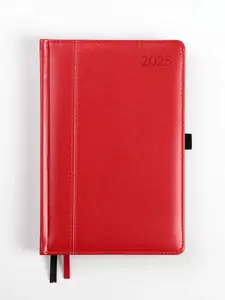 Kalendorius AMBASSADOR BLACK EDITION, 2024, PU, A5, raudona