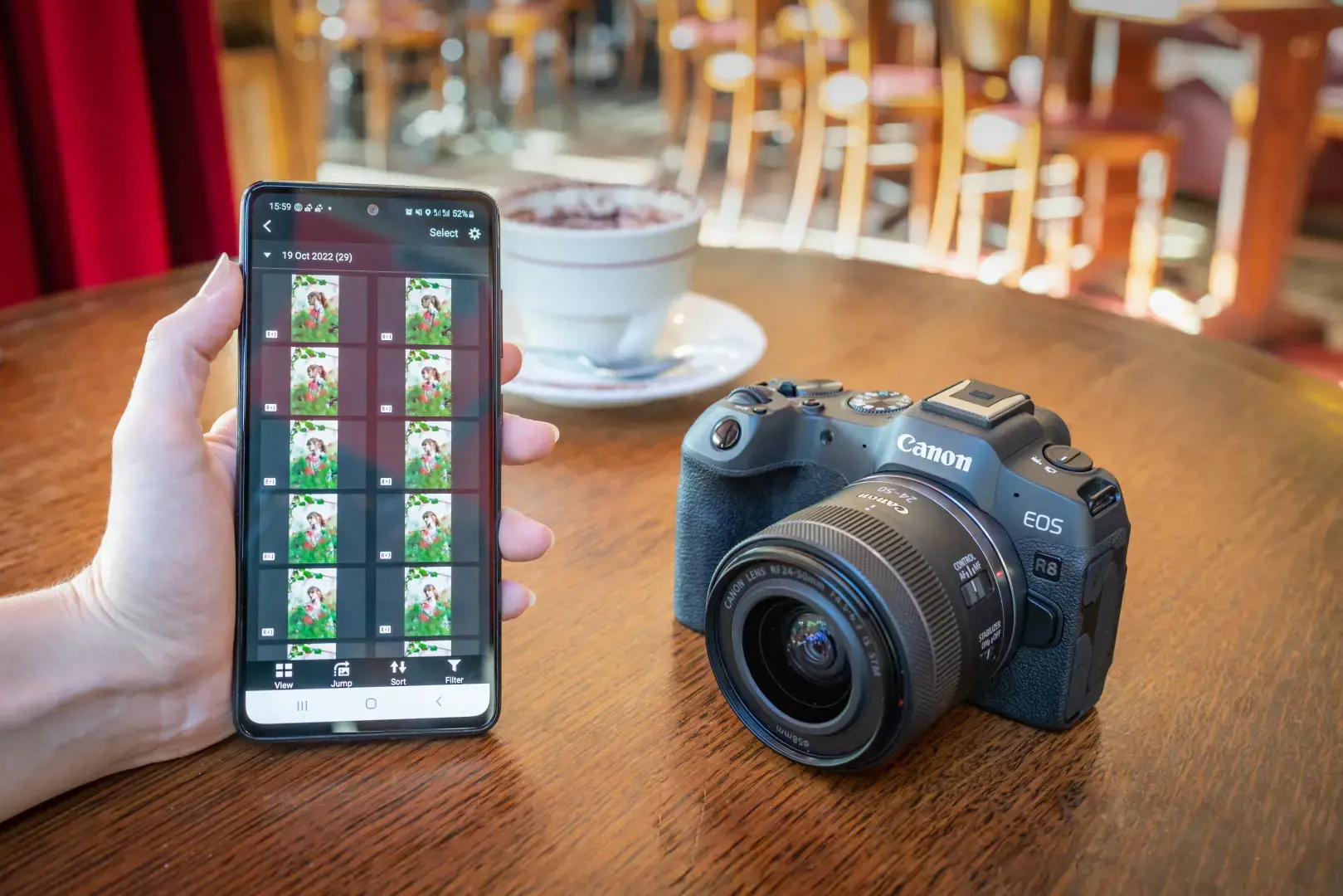 Canon EOS R8 + RF 24-50mm F4.5-6.3 IS STM Kit, 24.2 MP, 6000 x 4000 pixels, CMOS, 4K Ultra HD, Touchscreen, Black