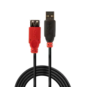 "Lindy" USB 2.0 aktyvusis prailgintuvas, 5 m, USB A, USB A, USB 2.0, 480 Mbps, juodas