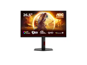 AOC Q27G4SDR | 27 " | QD-OLED | QHD | 16:9 | 360 Hz | 0.03 ms | 2560 x 1440 pixels | 1000 cd/m² | HDMI ports quantity 2 | Black