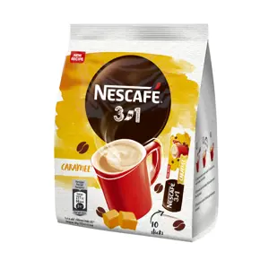 NESCAFE Kavos gėrimas Caramel 3in1(maišelyje 10x16g)