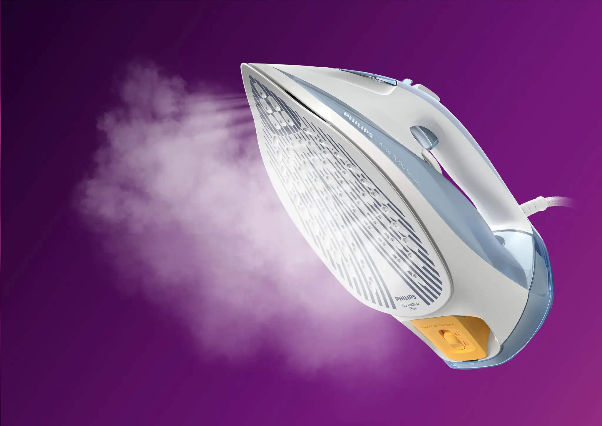"Philips" 7000 serijos DST7011/20, garinis lygintuvas, "SteamGlide Plus" padas, 2 m, 220 g/min, mėlynas, pilkas, 45 g/min