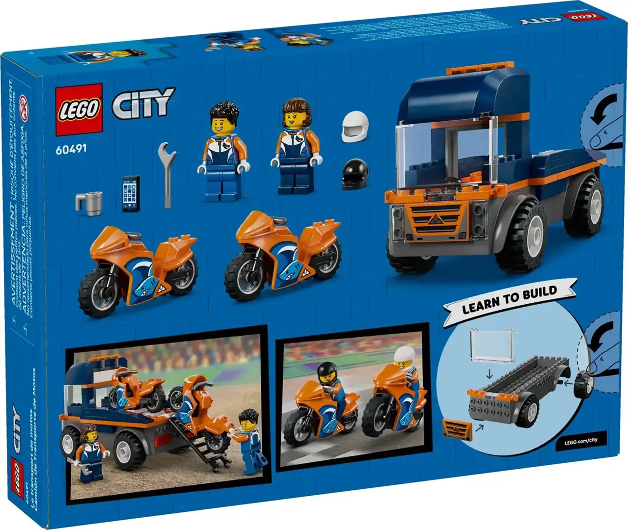 LEGO CITY 60491 Motorcycle Transporter