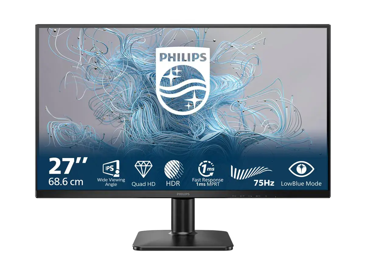 Philips 1000 series 27E2N1500L/00 computer monitor 68.6 cm (27") 2560 x 1440 pixels Quad HD LED Black