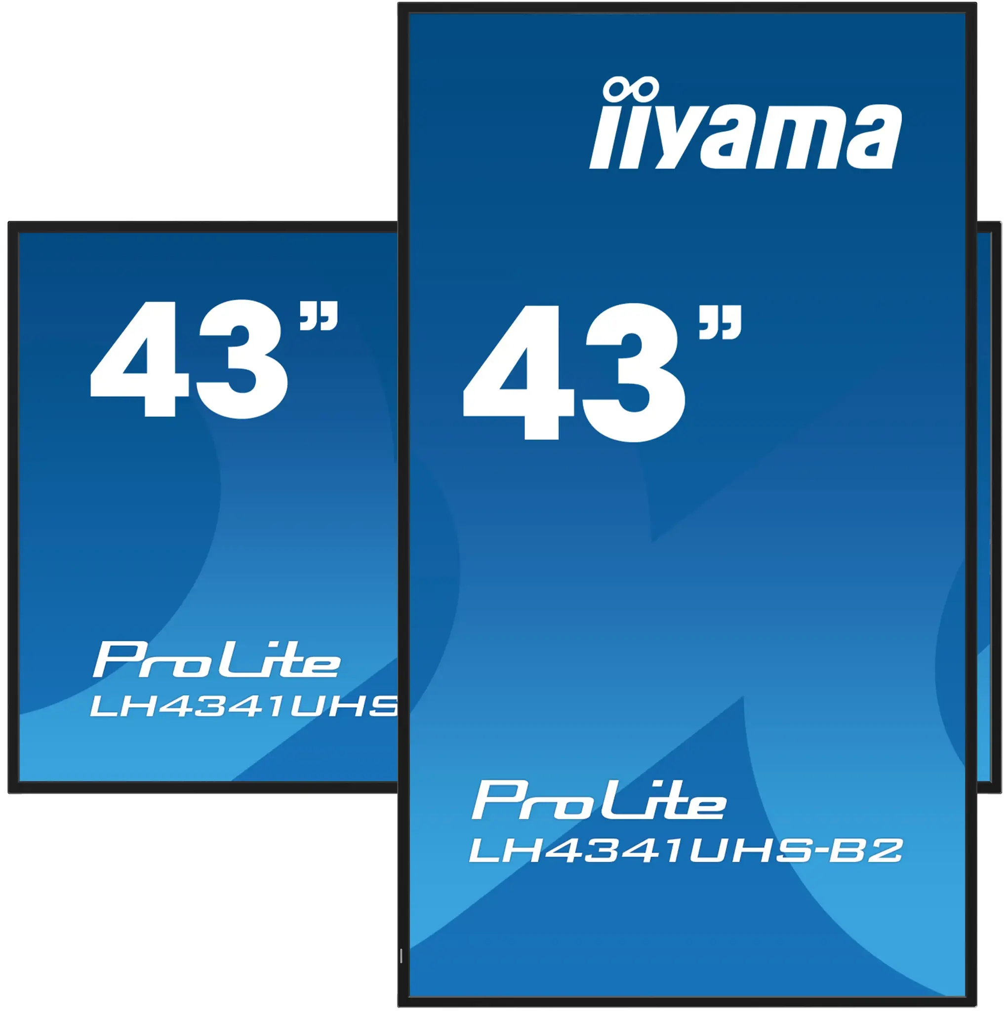 iiyama 43" Professional Digital Signage display with 4K UHD resolution and 24/7 operating time
