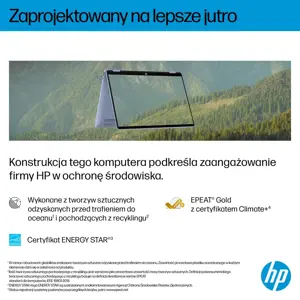 HP OmniBook 5 Flip 14-fp0004nw Intel Core 5 120U 2-in-1 Laptop 35.6 cm (14") 2K Touchscreen 16 GB LPDDR5 SDRAM 512 GB SSD Wi-Fi 6 (802.11ax) Windows 11 Home Blue
