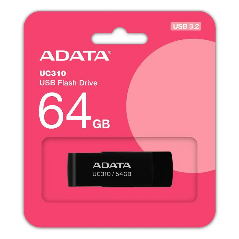 ADATA UC310 64GB USB3.2 juoda