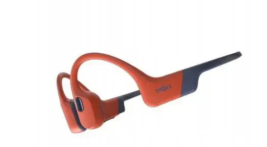 Shokz OpenSwim Pro Red wireless bone conduction headphones