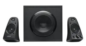"Logitech" Z623 Įtraukiantis THX garsas, 2.1 kanalo, 200 W, universalus, juodas, 400 W, rotacinis