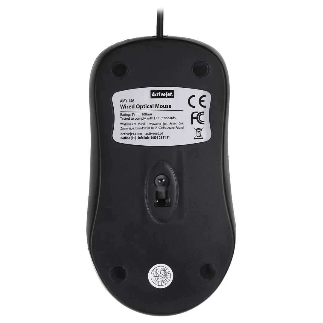 "Activejet AMY-146" laidinė optinė kompiuterio USB pelė